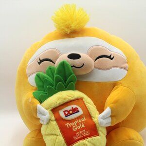 Snackles Series 2 Sloth Holding Dole Pineapple 14" Soft Squishy Plush by ZURU